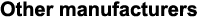 Other manufacturers